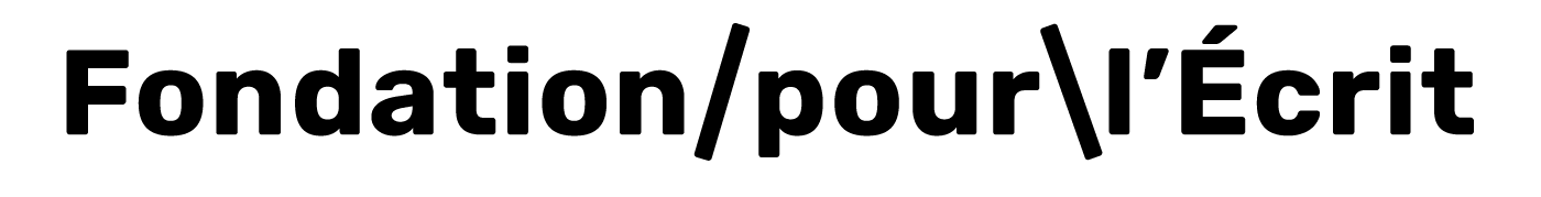 Logo fondation pour l'écrit